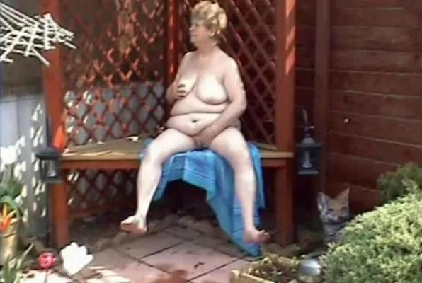 My Lovely Mother Having A Quick Wank In The Back Garden