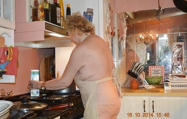 mom in the kitchen