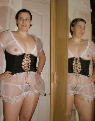 wife holly in lingerie