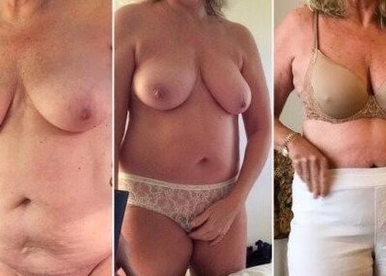 Mature exposed dressed and undressed