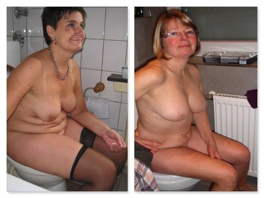 Mamies sur un pot de merde