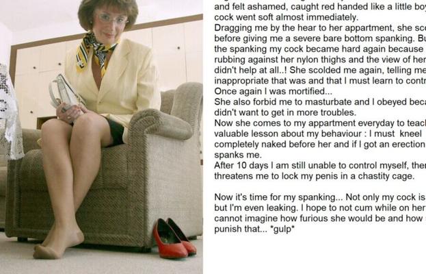 Mature Neighbour Discipline - Caught, Spanked ... chastity?