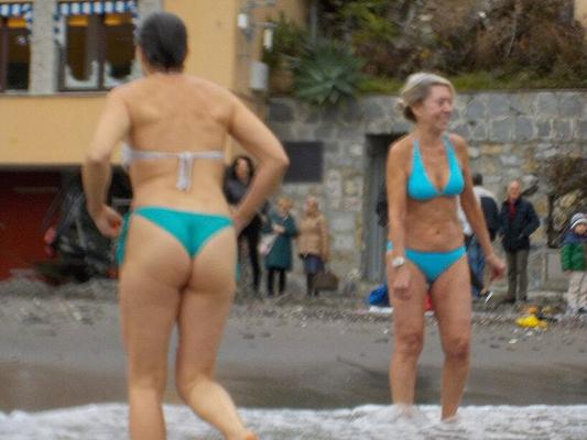 Italian Mature and Granny at The Beach (ass special)