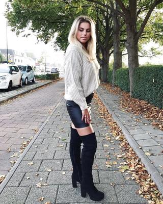 Hot Dutch babe dresses like a whore