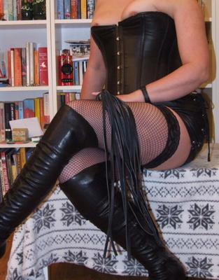 Milf in leather