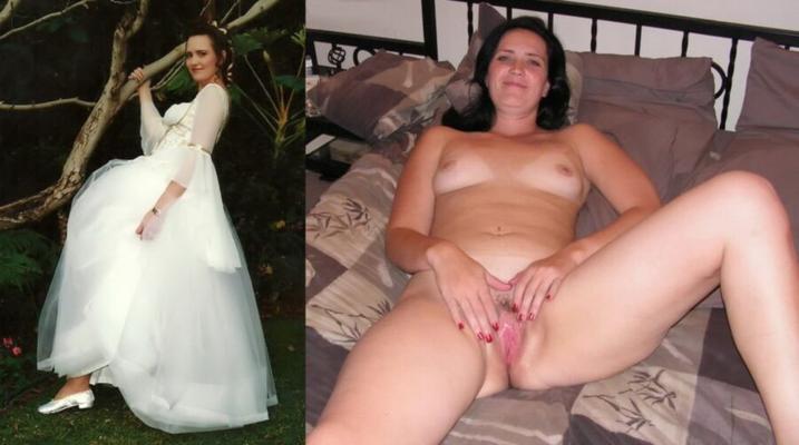 Milf Bride Dressed Undressed