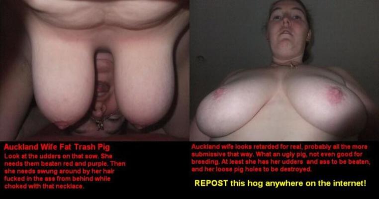 Auckland Slut Wife Pig Captions