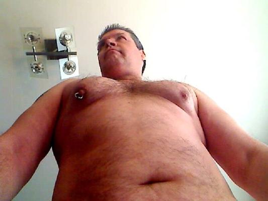 older chubby gay man loves to show himself