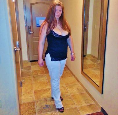 Beautiful Curvy Mature in Public