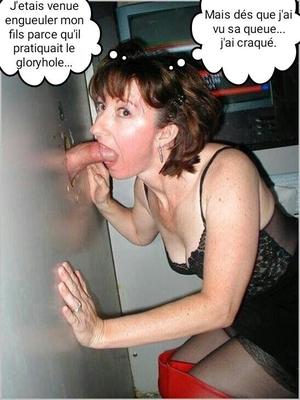 French caption (français inceste) maman en glory hole