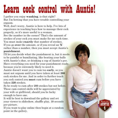 WANK WITH AUNTIE - Mature Women