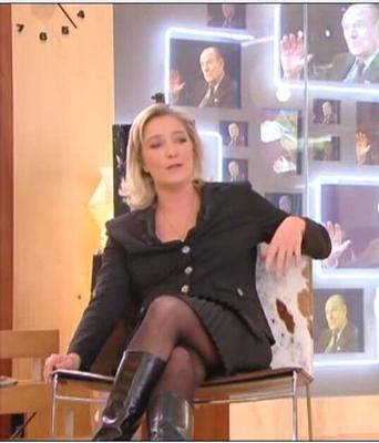 Licking the boots of conservative Marine Le Pen