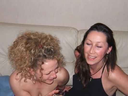 Mature German slut with a curly friend