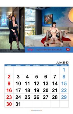 Vivi Web Slut Calendar July