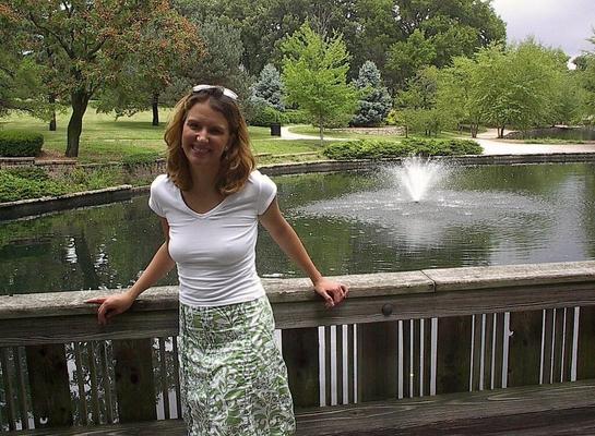 Gorgeous woman at the park