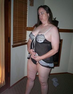 posing in lingerie for my husband