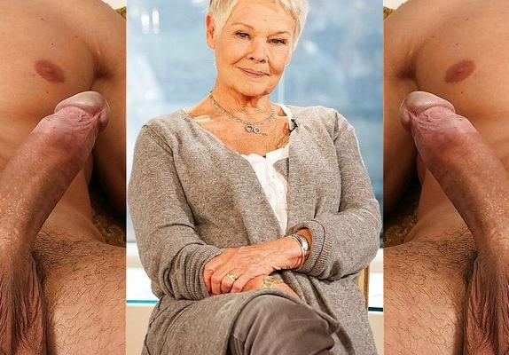 Judi Dench .. A Hard Cock Tribute