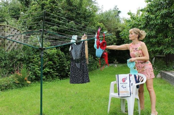 Jane B - hanging out the washing