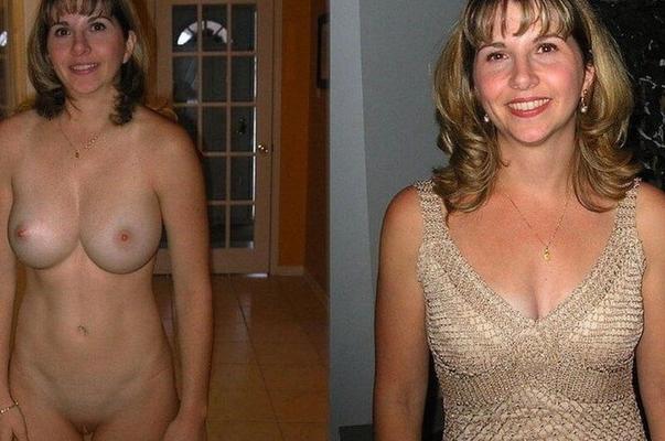 On / Off - No Nude / Nude - Dress / Undress - Mature Lady