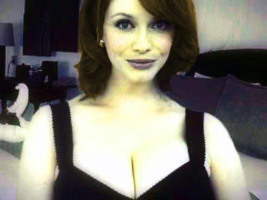 Christina Hendricks on Webcam