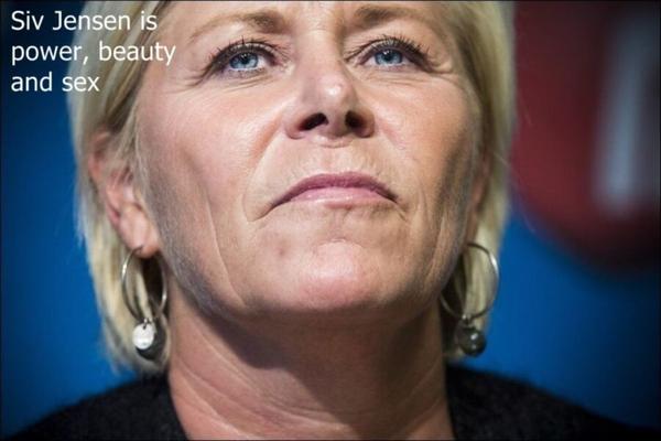 I lust after conservative Siv Jensen