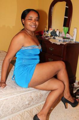 Mature Latina Blue Dress