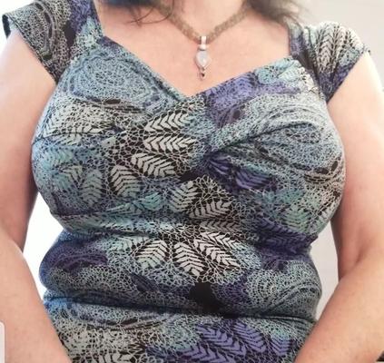 Sincero Grosso Cougar ddd mamas blusa turquesa