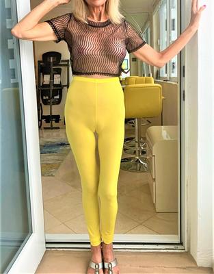 Comptez en portant mes leggings jaunes aujourd'hui